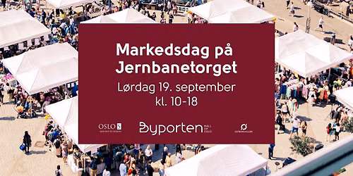 Markedsdag p\u00e5 Jernbanetorget