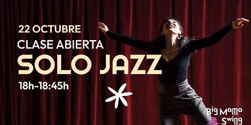 Solo Jazz \u00b7 Clase abierta gratuita \u00b7 22 octubre
