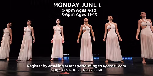 2026-27 DANCE COMPANY AUDITIONS - ARSENE PERFORMING ARTS