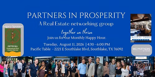 Partners in Prosperity - August Happy Hour