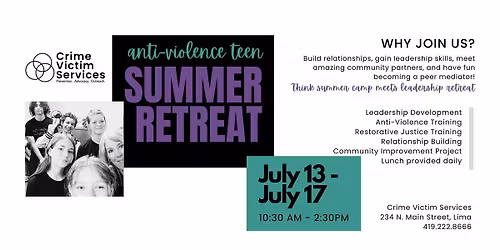Anti-Violence Teen Summer Retreat