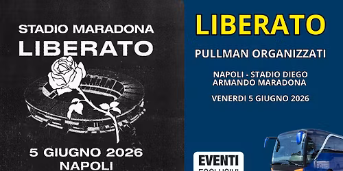 LIBERATO \ud83d\udc68\u200d\ud83c\udfa4 "Venerd\u00ec 5 Giugno 2026" Napoli - Pullman Organizzati \ud83d\ude8c