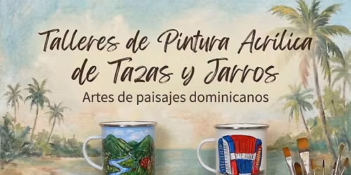 Taller Pintura Acr\u00edlica Sobre de TAZAS Y JARROS