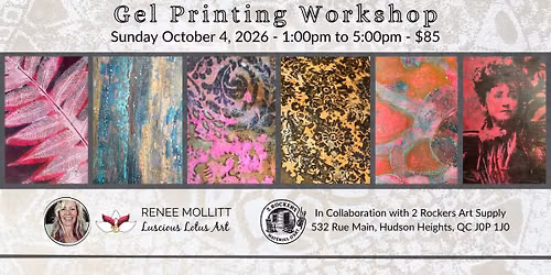 Gel Printing Workshop - Atelier Impression sur Gel