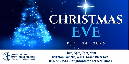 Christmas Eve Worship (11 am, 5 pm, 7 pm and 9 pm)