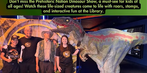 SRP-DINOSAURS ARE TAKING OVER THE LIBRARY! \u00a1LOS DINOSAURIOS SE APODERAN DE LA BIBLIOTECA!