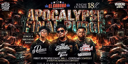 APOCALYPSE FINAL PURGE | HALLOWEEN PARTY