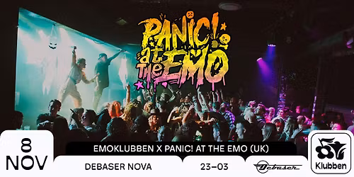 Emoklubben x Panic! At The Emo UK | Debaser Klubben