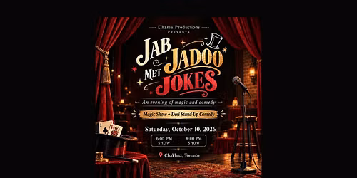 Jab Jadoo Met Jokes | Magic Show + Desi Stand-Up Comedy in Toronto