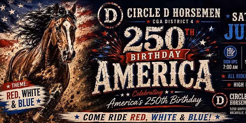 One Day Show- RIDE RED, WHITE, AND BLUE