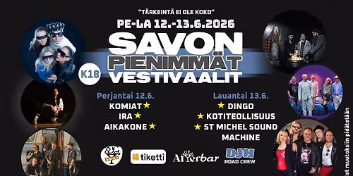 Savon pienimm\u00e4t Vestivaalit 2026
