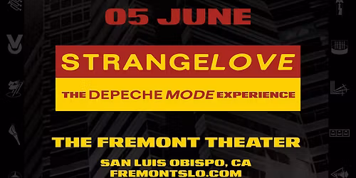 Strangelove - The Depeche Mode Experience LIVE at Fremont Theater