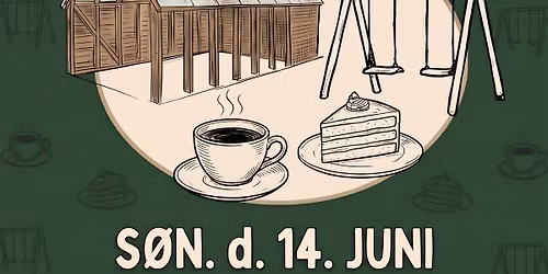 Kaffe og kage p\u00e5 legepladsen.