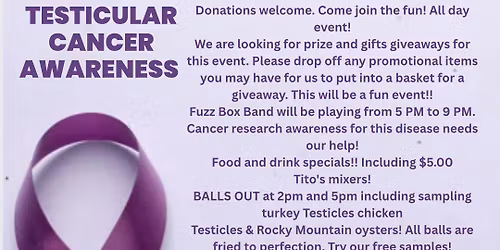 First Annual Testicle Festival for Cancer Society