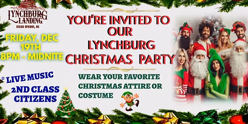 CHRISTMAS PARTY Live music by 2nd Class Citizens \ud83c\udf84\u2728 Dress Festive or Costume\u2011ready!