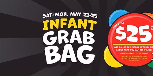$25 Infant Grab Bag Event