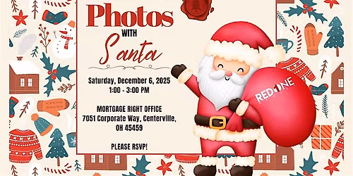 Red 1 Realty Photos with Santa