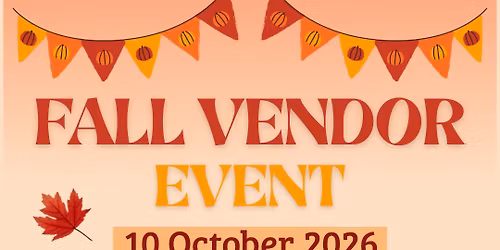 Fall Vendor Event 10\/10