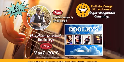 Singer-Songwriter Saturday w\/The Dooleys, Dennis Reed
