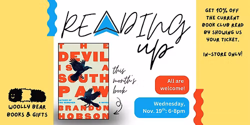 BOOK CLUB: Reading Up (Monthly Meeting)