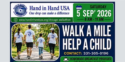 Walk a Mile, Help a Child \u2014 Community Walkathon