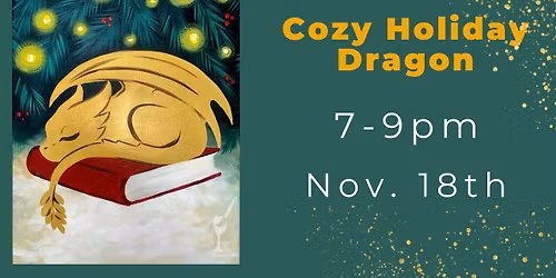 Cozy Dragon Paint&Sip \ud83d\udc09\ud83d\udcda\ud83c\udf77\ud83c\udfa8