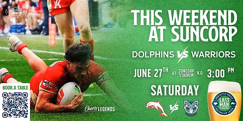 Dolphins v Warriors: Game Day Pre-Game Pints @ Last Man Standing