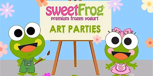 March's Finger-Paint Party at sweetFrog Salisbury
