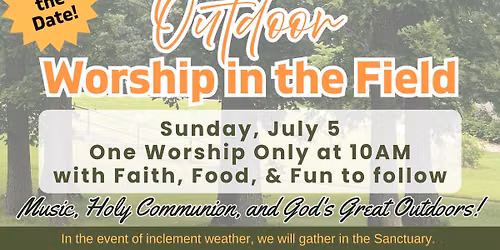 Summer Outdoor Worship in the Field