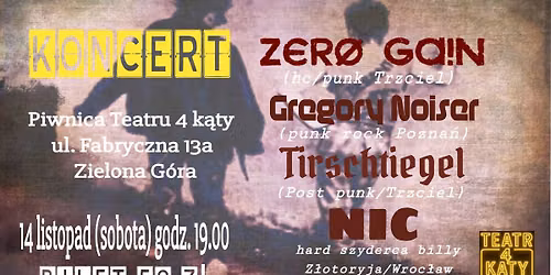  ZERO GAIN + GREGORY NOISER + TIRSCHTIEGEL + NIC\/                   ZIELONA G\u00d3RA 