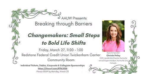Breaking through Barriers Luncheon with Keynote Christie Finley of Leadership Greater Huntsville