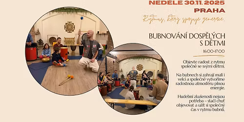 Bubnov\u00e1n\u00ed dosp\u011bl\u00fdch s d\u011btmi v Praze 30.11.2025
