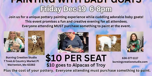 Painting With Baby Goat