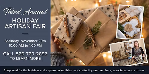 Free Event: Third Annual Holiday Artisan Fair
