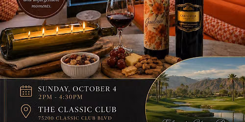 Wine & Wax: Candle Making Experience (The Classic Club)