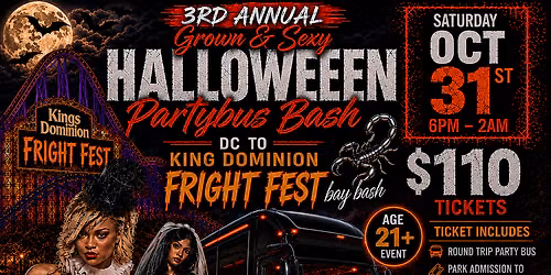 GROWN N SEXY HALLOWEEN PARTYBUS BASH