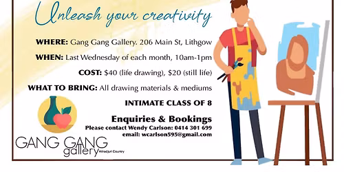 STILL & LIFE DRAWING with Wendy Carlson