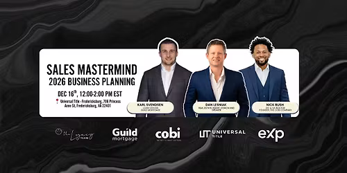 Sales Mastermind + 2026 Business Planning Workshop