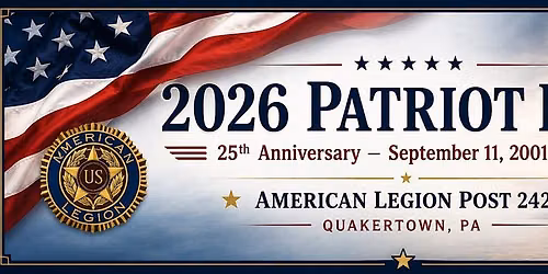2026 Quakertown Patriot Day Sponsorship. (Attendance is Free.)