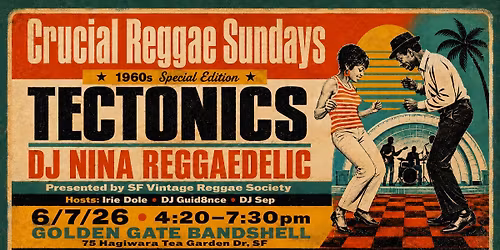 Tectonics & DJ Reggaedelic at Crucial Reggae Sundays in GGP