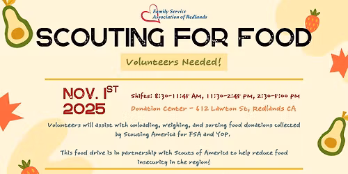 Volunteering Opportunity - Scouting For Food