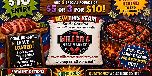 Pleasantdale Fire Departments 2nd Annual MEAT RAFFLE