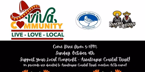 Assateague Coastal Trust Dine and Donate at Pancho & Lefty'ss