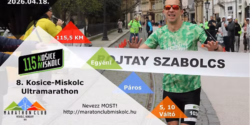\ud83c\udfc3\u200d\u2642\ufe0f 8. Kassa-Miskolc Ultramaraton \u2013 Fuss \u00e1t a hat\u00e1rokon! \ud83c\udfc3\u200d\u2640\ufe0f