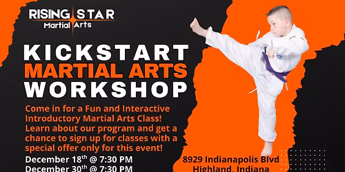 Kickstart Martial Arts Workshop with Rising Star