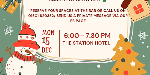 Christmas Crafting @The Station Hotel