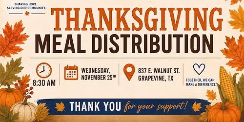 GRACE Thanksgiving Meal Distribution