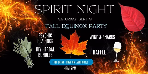 Spirit Night Fall Equinox Party at Bliss Crystals