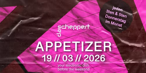 APPETIZER (das scheppert immernoch) 