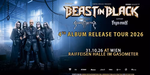 Beast In Black | 4TH ALBUM RELEASE TOUR 2026 | Vienna